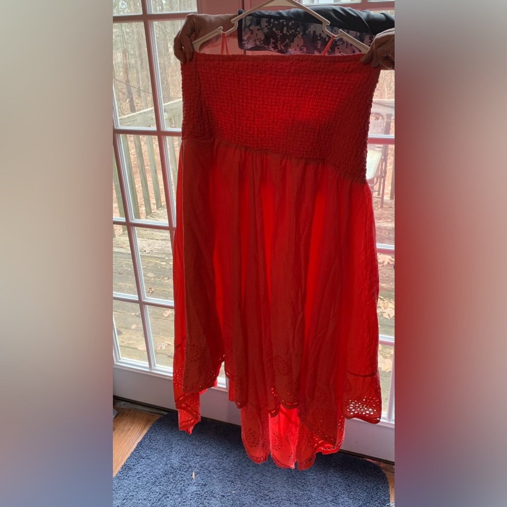 Lane Bryant- Womens size 22/24, coral strapless sundress. Never worn.